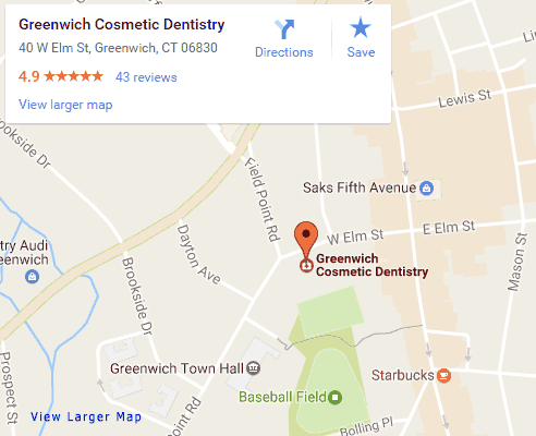 Google map for Greenwich Dentist, Greenwich Cosmetic Dentistry